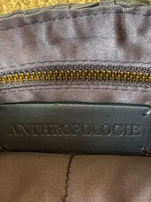 EUC Anthropologie Woven Clutch Handbag Blue thumbnail 9