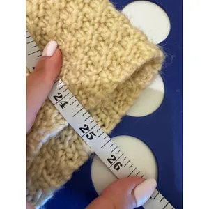 Anthropologie Free People Cardigan Sweater Small Chunky Knit Peplum Boho Cottage thumbnail 6