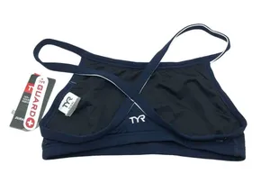 TYR Guard Women's Durafast One Diamondfit Bikini Top Navy Blue S thumbnail 4