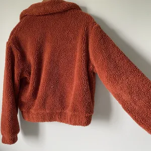 Urban Outfitter Teddy Bear Jacket Coat Burnt Orange Sherpa Full-Zip Womens Small thumbnail 4