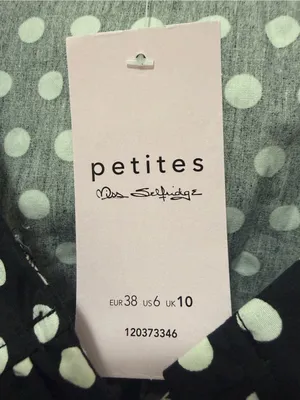 Miss Selfridge Petite Polka‎ Dot Print Mini Dress Sz. 6P NWT thumbnail 4