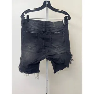 NWT One Teaspoon Sz 26 Apollos Black Musk Cut Off Button Fly Denim Jean Shorts thumbnail 4