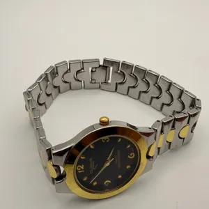 Elegant Vintage Clique Two-Tone Dress Watch - Japan Movt Working New Battery thumbnail 3