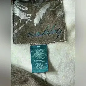 Sebby Tan & Brown Hooded Knit Belted Jacket Size Small Warm | Cozy‎ | Fall thumbnail 5
