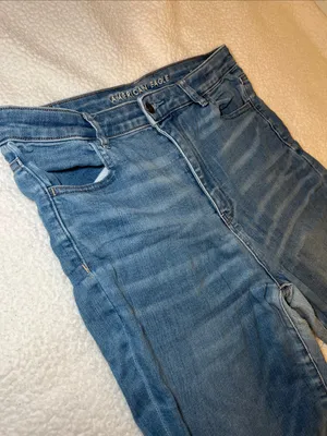 American Eagle Outfitters Highest Rise Jeggings in Blue Wash thumbnail 2