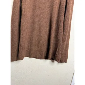 Everlane 100% Cashmere Rib Round Crew Sweater Womans M Brown Relaxed thumbnail 5