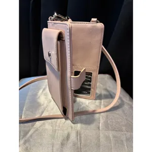 Steve Madden Blush Pink Crossbody Phone Wallet Bag Card Holder Adjustable Strap thumbnail 3