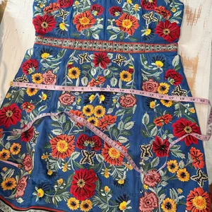 Alice + Olivia Patty Riviera Floral Embroidered A Line Mini Dress Size US 8 thumbnail 14