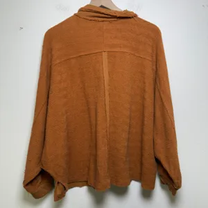 Bucket List Women 100% Cotton Shacket Shirt Jacket Small Brown‎ Raw Hem Boho thumbnail 7