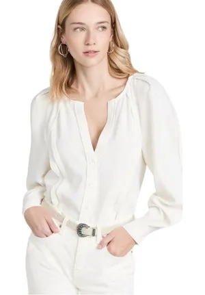 NEW IRO Natoma Button Down Top Size 34 thumbnail 1
