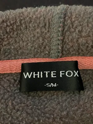White Fox Hoodie Womens S/M Tie Dye Fleece Pullover Graphic Kangaroo Pocket thumbnail 6