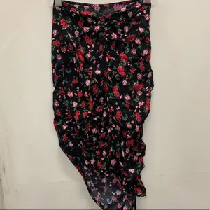NWOT FOR LOVE & LEMONS Molly Skirt Floral Rose Ruched thumbnail 13