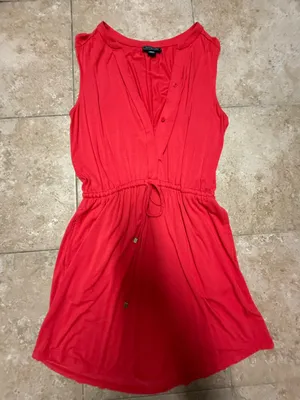 Metaphor red mini dress thumbnail 3