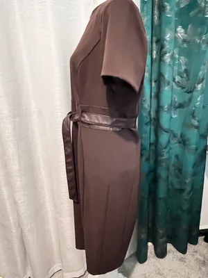 Calvin Klein Work Dress Brown thumbnail 2
