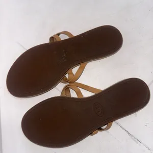 UGG Women's Brown Leather Espadrille Boho Annice Flat Thong Sandals Women's 8 thumbnail 15