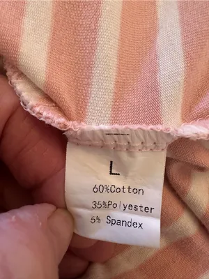 Striped Sleeveless Swing Tank Top - Pink and White thumbnail 5