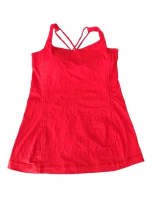 LULULEMON Free To Be Tank in Love Red colorway Size 6 thumbnail 3