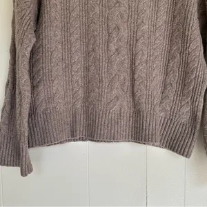 NOISY MAY Cable Knit Sweater Brown Medium thumbnail 3