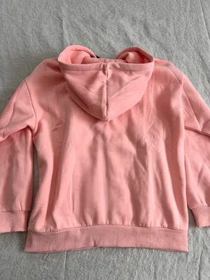 Oversized Full Zip Hoodie Pink Size M thumbnail 3
