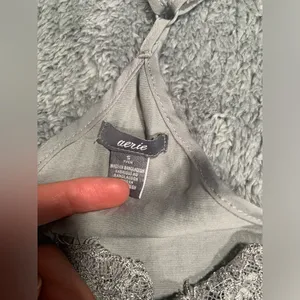 Aerie gray nightgown slip dress small thumbnail 5