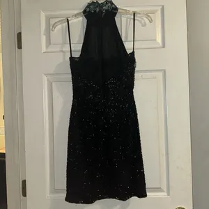 Alyce Designs‎ Silk Beaded Formal Mini Dress Size 8 Floral Design thumbnail 2
