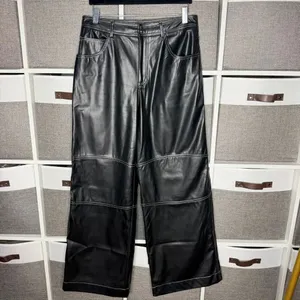 Commense Faux Leather Straight Leg Pants Size Large thumbnail 2