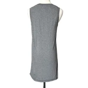 Pact Womens Grey Organic Cotton Sleeveless V-Neck Shift Mini Dress Size Small thumbnail 4