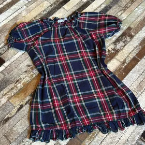 Hill‎ House Katherine Tartan Plaid Holiday Mini Nap Dress Navy Size XS thumbnail 6