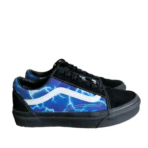 Vans Unisex Old Skool Skate Shoe Black Lightning Size 6.5 or 5 #961 thumbnail 3