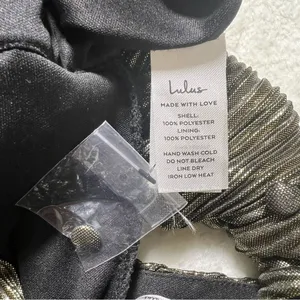 Lulu’s Plisse and Thank You Gold Pleated Long Sleeve Backless Romper thumbnail 12