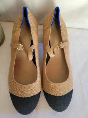 Rothy's Wome's Mary Jane Block Heel Pumps Camel Tan Size 9.5 thumbnail 3