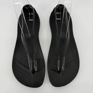 Crocs Sexi Flip Sandal Slip On Black Women 6 Slingback Thong Casual Barefoot thumbnail 3
