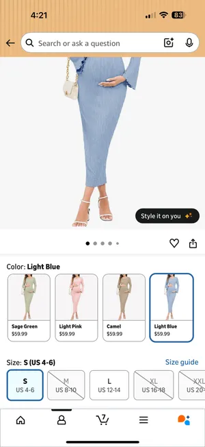 Maternity dress Blue thumbnail 2