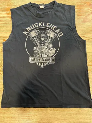 VTG- Harley Davidson Knuckehead Cut-Off thumbnail 1
