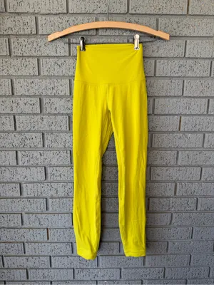 Lululemon Align High-Rise Leggings 25" Yellow Serpentine Size 0 thumbnail 5