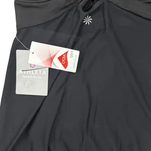 Athleta Black Strappy Criss Cross Back Active Tank Top with Built-in Bra XS NWT thumbnail 3
