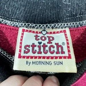 Vintage Cardinal Top Stitch Grannycore Cottagecore Sweatshirt Women's Large thumbnail 5