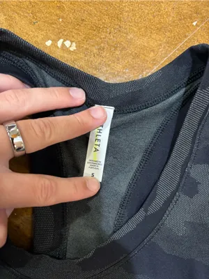 Athleta Black Charcoal Camo Active Tank thumbnail 2