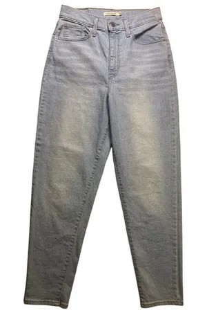 Levi's High Waisted Taper Jeans Women 28 Light Blue‎ Stretch Denim Classic thumbnail 1