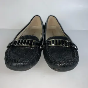 Anne Klein Iflex Women's Shoes Sz 8M Black Moccasin Loafers Flat Comfort thumbnail 3