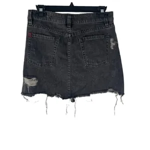 Urban Outfitters BDG Women's Size Small Black Distressed‎ Jean Mini Skirt thumbnail 4