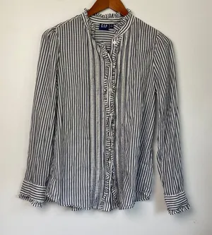 Gap| Lightweight striped Button Down sz Small thumbnail 1