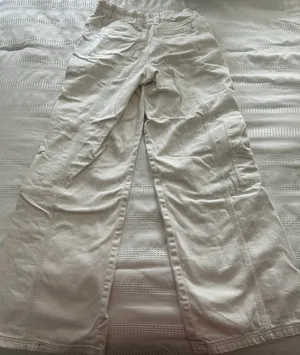 Urban Outfitters White Cargo Pants thumbnail 4