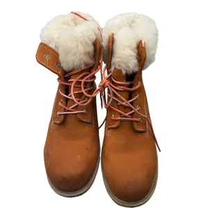 Life Outdoors Brown Leather Faux Fur Lace Up Winter Boots Women’s 7.5 Winter thumbnail 3