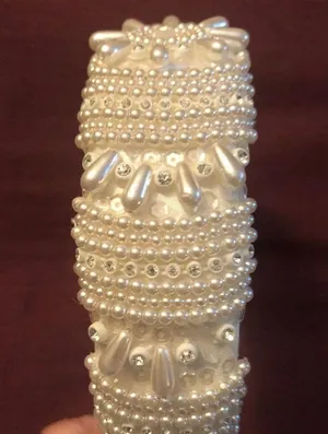 BRIDAL Beaded Wedding or Prom Hair Head Band thumbnail 2