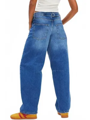UO BDG Logan Buckle Baggy Barrel Jeans Urban Outfitters NWT Denim Rims 31 thumbnail 4