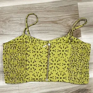 Guararapes Yellow Corset Crop Top Women’s Large thumbnail 2