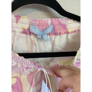 Hill House The Paz Skirt Mini Candy Kaleidoscope Pink Ruffle M thumbnail 2
