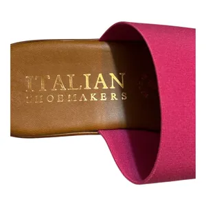 Italian Shoemakers Pink Double Strap Wedge Slide Sandals NWOB Women's 6.5 thumbnail 10