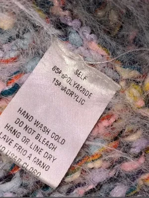 Easel small/medium fuzzy multicolor knit sweater thumbnail 6